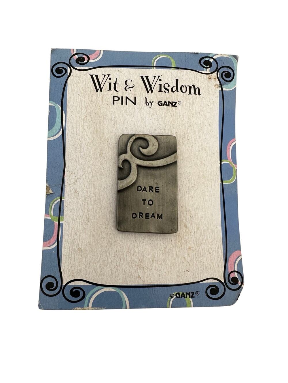 Vintage Ganz Wit and Wisdom Brooch on Original Packaging